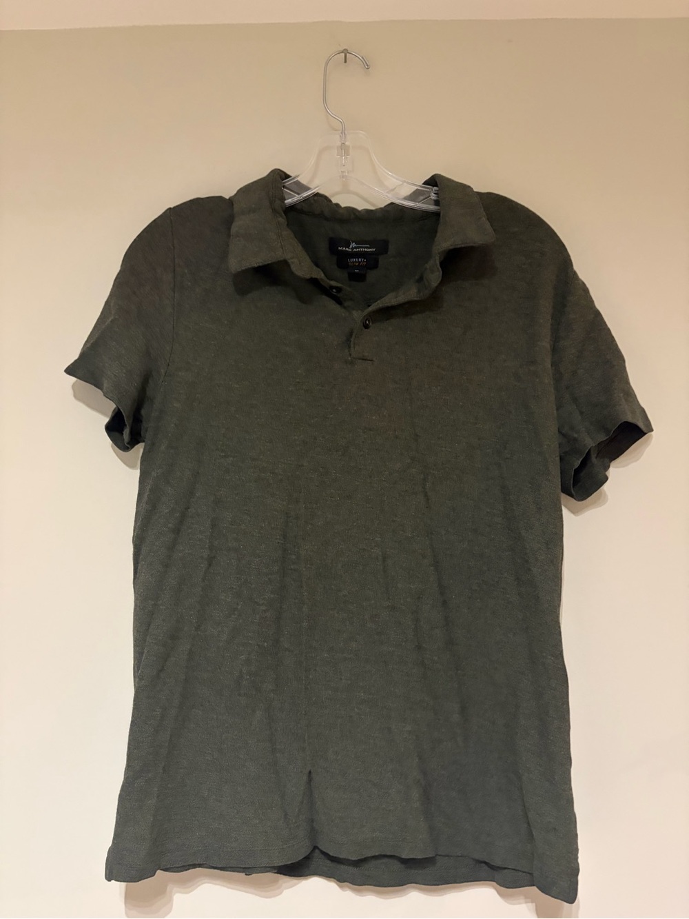Marc Anthony Men's Olive Polo Shirt